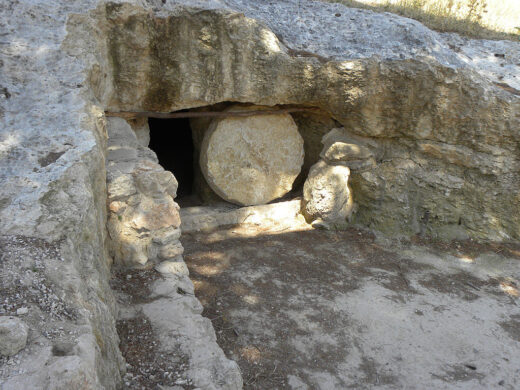 The empty tomb of Jesus at Nazareth Village